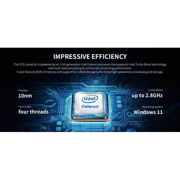 ONERugged P15J 15,6 дюйма Промышленный водонепроницаемый сенсорный панель ПК для пользовательских приложений