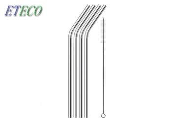 10.5 Long Cocktail Straws With Handy Cleaning Brush Easy Care Long Use Time