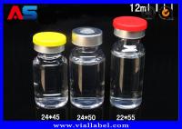 Tubos de ensaio de vidro de vidro de 22 * ​​de 45mm Bottles10ml com as tampas de bujão para esteróides