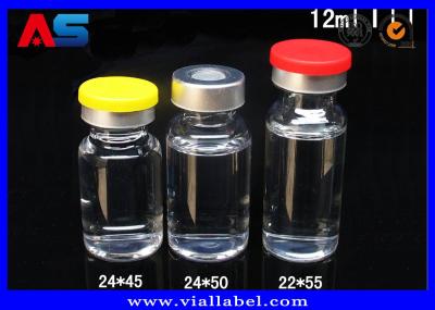 Tubos de ensaio de vidro de vidro de 22 * ​​de 45mm Bottles10ml com as tampas de bujão para esteróides