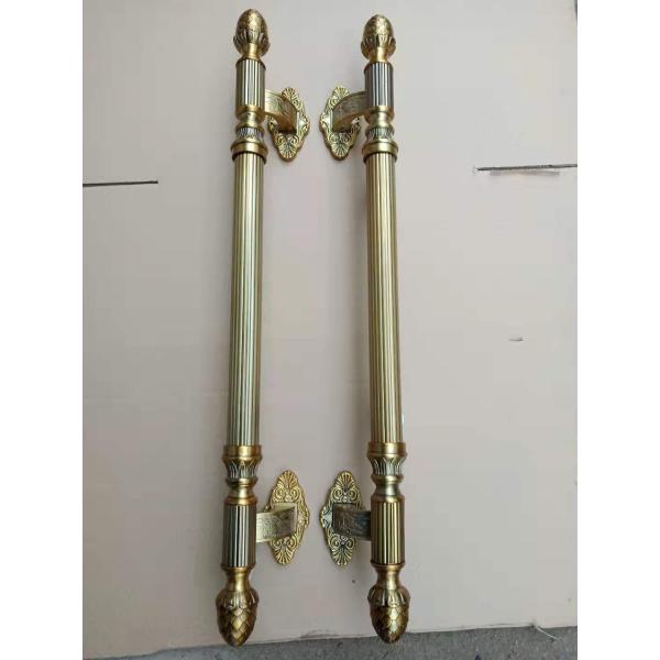 European Style Zinc Alloy Bronze Antique Door Handle for Hotel Door Replacement