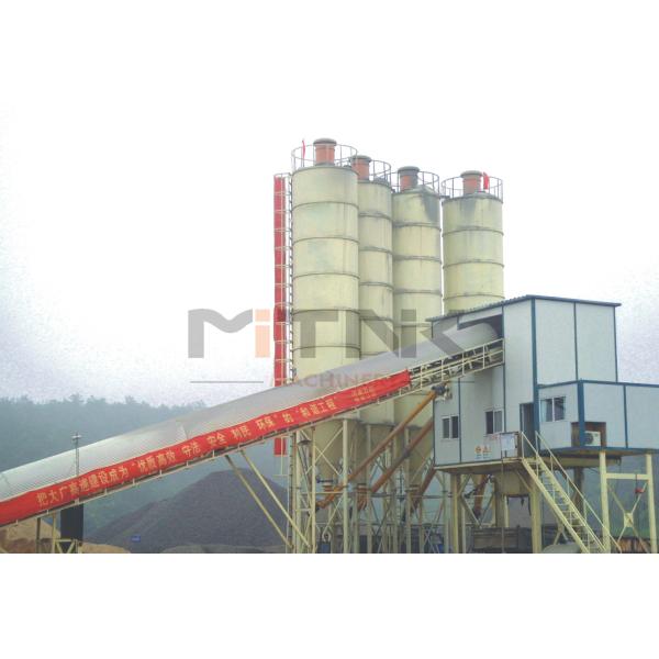 HZS25 Statioanry Concrete Batching Plant For Concrete Road Construction