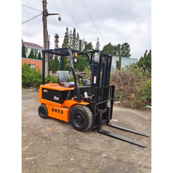 Shanghai Directly Sells 2.5 tons H25 Mini Electric Forklift Truck with 1200mm Fork Width
