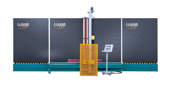 Smart Vertical Insulating Glass Edge Deleting Machine In Blue And Black