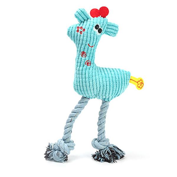 26*16 cm Interactive funny giraffe dog chewing toy Bite resistant corn velvet cotton soft texture