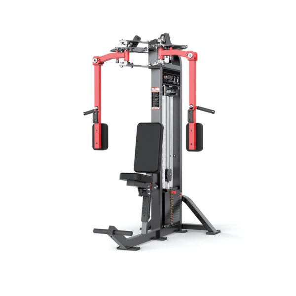 Professional Strength Gym Equipments Polished Finish Pre Assembled Deck Pec Fly Machine U+H2002