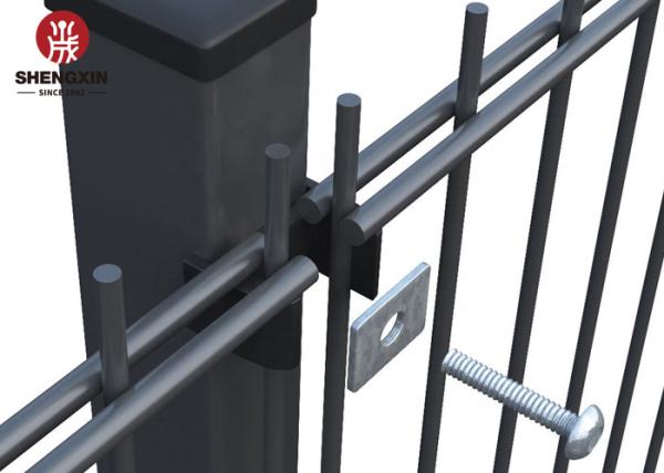 Powder Or Pvc Coating Double Wire Mesh Fence With 2d Panel
