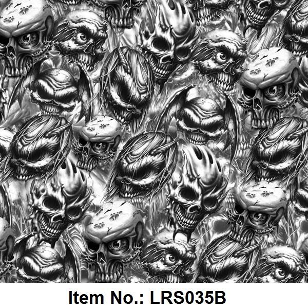 50cm 80cm 100cm Width Crackproof PVA Skull Hydro Dip Film
