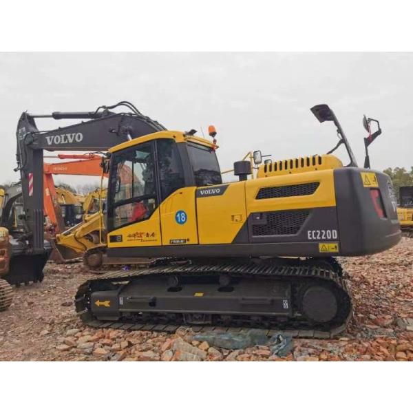 Used Crawler VOLVO EC220D Excavator with 0.8–1.8 m3 Bucket Capacity