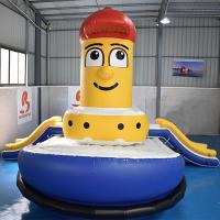 Piscina a prueba de calor Tug Boat Inflatable Water Sports