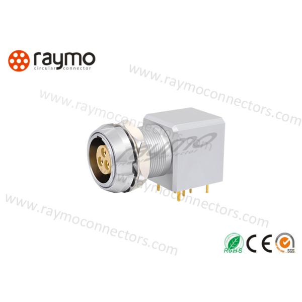 2-10 Pins 90 Degree Cable Connector, Back Panel Connectors Fixed Receptacle For Printed Circuit