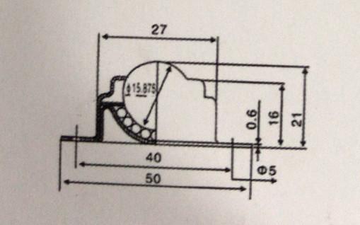 5/8 Inch Roller Ball Transfer Caster Wheel