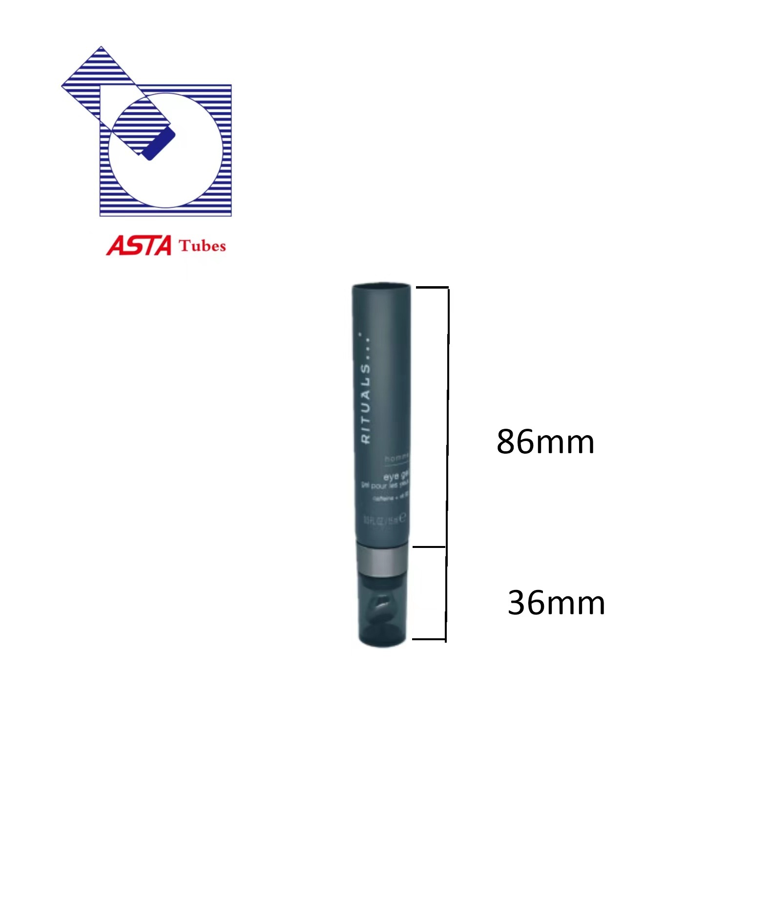 High-grade OEM Thin 15ml 20ml Eye Gel Cream Tube Cosmetic Packaging With Metal Roller Massage Applicator