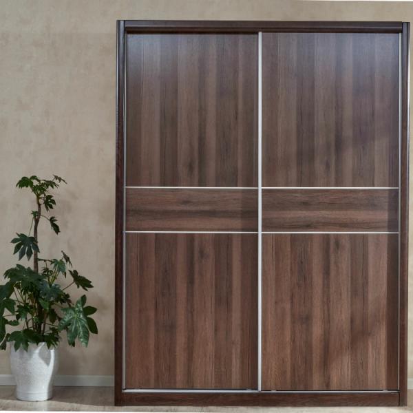 O vestuário da cama da porta deslizante de grupos de quarto do vestuário dos armários embutidos do MDF ajustou 1708x600x2155mm