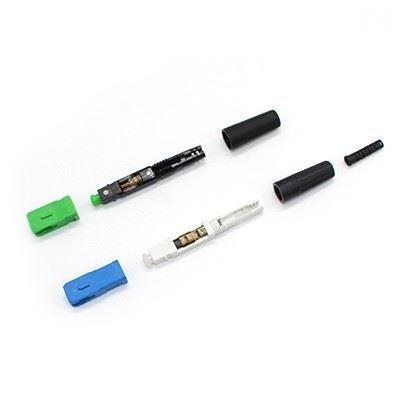 SC UPC/APC SM Fast Connector Blue For FTTH Fiber To The Home