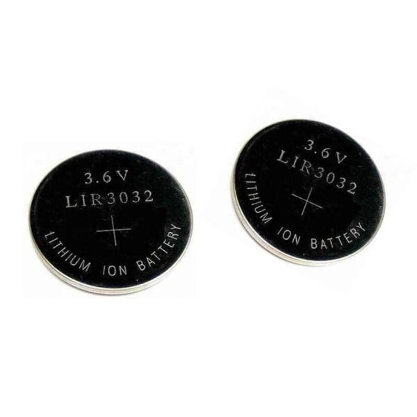 Rechargeable LIR3032   Li Ion Button Battery  110mAh Low Power Consumption
