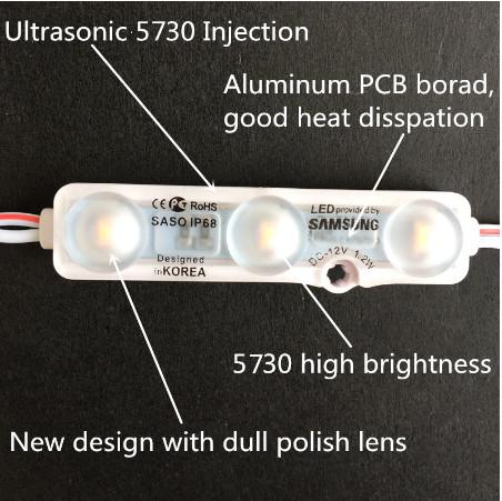 ABS Housing 5730 5630 Smd LED Module High Bright For Hotel Billboard Decoration