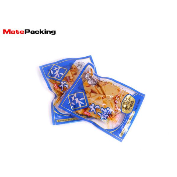 3 Side Sealed Vacuum Pack Storage Bags , High Barrier Vacuum Saver Bags With Tear Notch