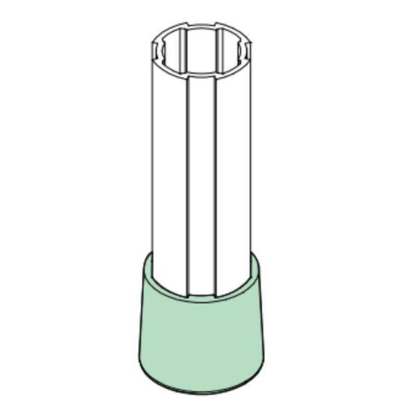 DYP28-04 Third Generation Lean Pipe Foot Support Aluminum Tube Foot Cover Plastic Foot Bush