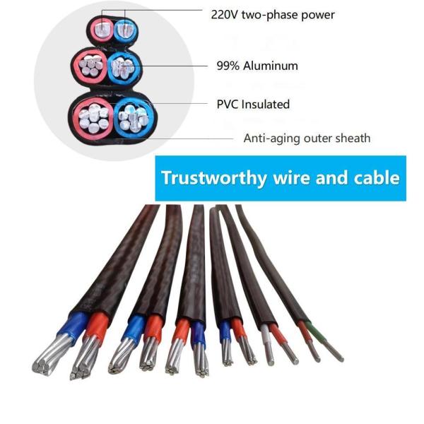 BVVB/BLVVB TPS 2.5X2c E Cu/PVC/PVC Электрический провод для освещения IEC60227 плоский двойник и земля