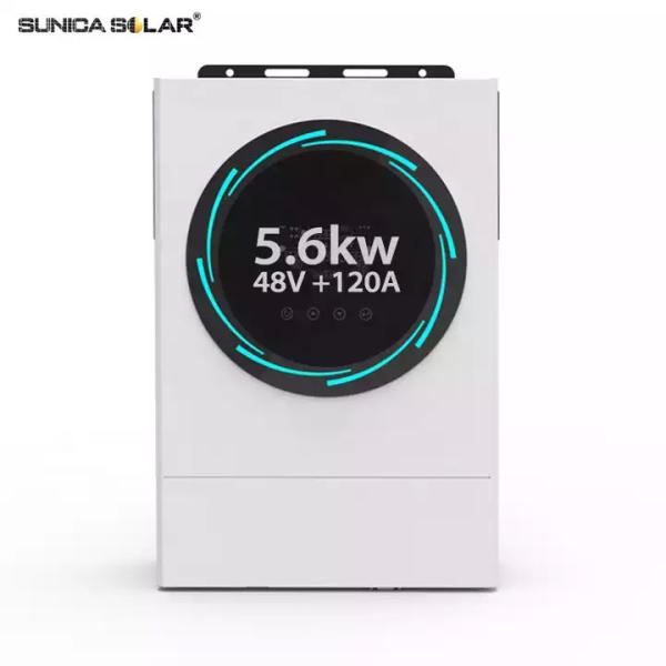 3.5kw 5.6kw 240vac Off Grid Hybrid Solar Inverter 120a Mppt Solar Charge Controller