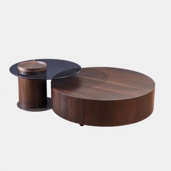 Modern Design Round Wooden Coffee Table for in Wood Living Room Furniture