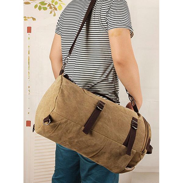Large Capacity Stylish Travel Backpacks , Canvas Hiking Backpack Duffle Bag