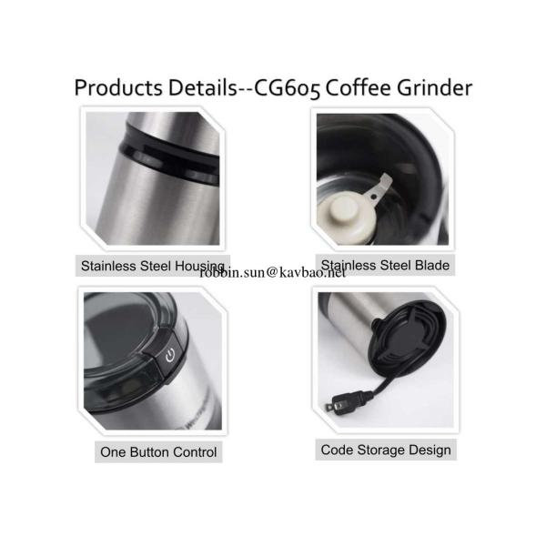 CG605 Stainless Steel Coffee Grinder