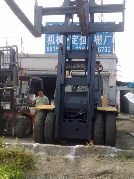 China Used Forklift , Double fron tire used 10 ton forklift hot sale