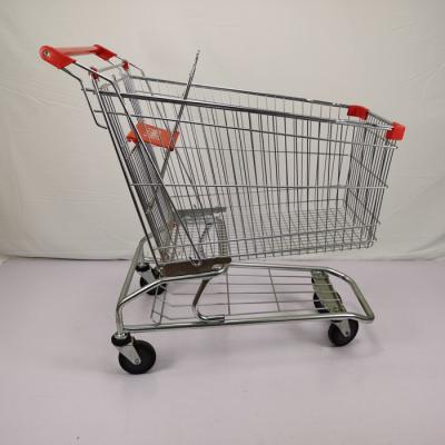 Carrinho de compras super do aço carbono do trole da compra do armazém do americano 210L grande