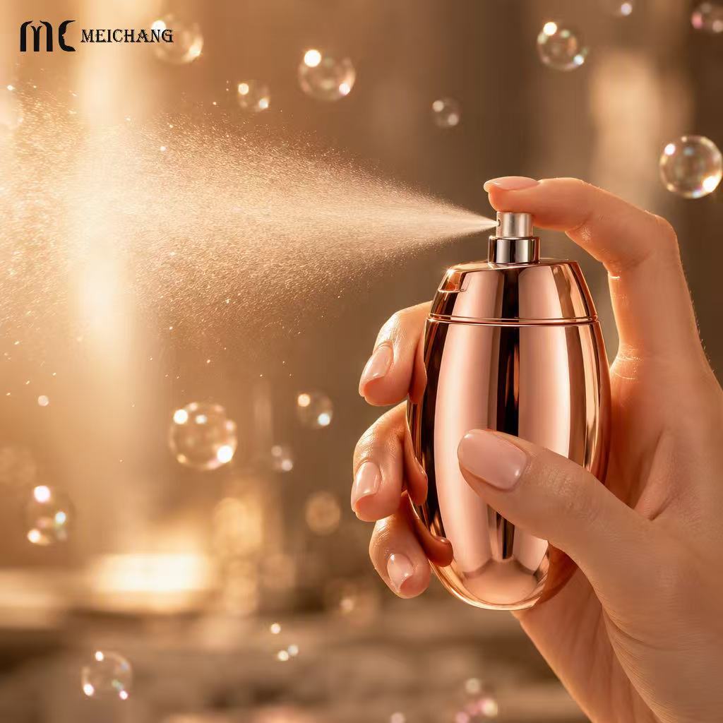 18ml Portable Egg-Shaped Fine Mist Spray Bottle for Mosquito Repellent Packaging (MC-454)