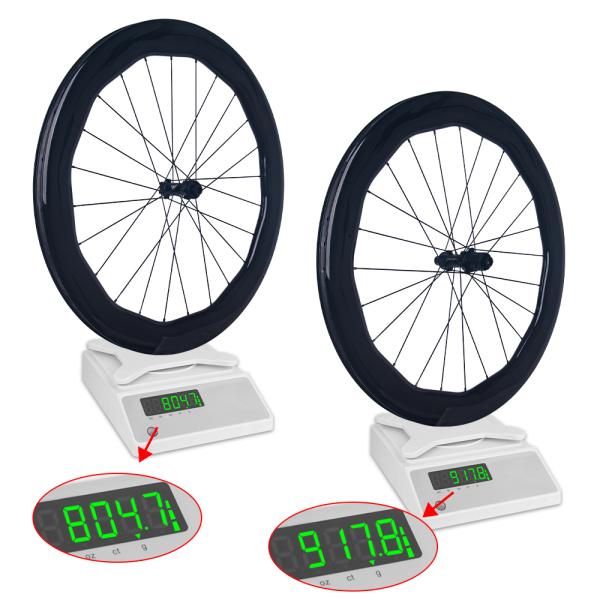 RUJIXU 700c Carbon Bicycle Wheelset 6560mm 30mm Width 24 Holes Clincher Wheels Disc Brake Road Cycling with Disc Brake System