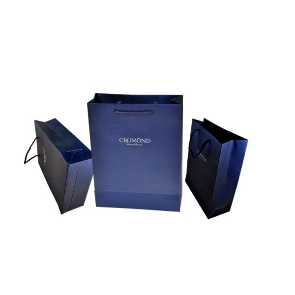 C1S Art paper Handmade Paper Bags Holographic hot foil stamping