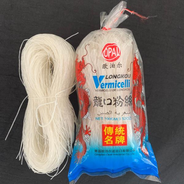 китаец лапш вермишели 100g белый прозрачный стеклянный Longkou