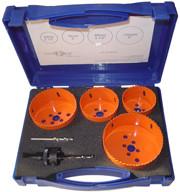 6pcs High Speed Steel M3 Bi Metal Hole Saw Kit , HSS Metal Cutting Hole Saw Set