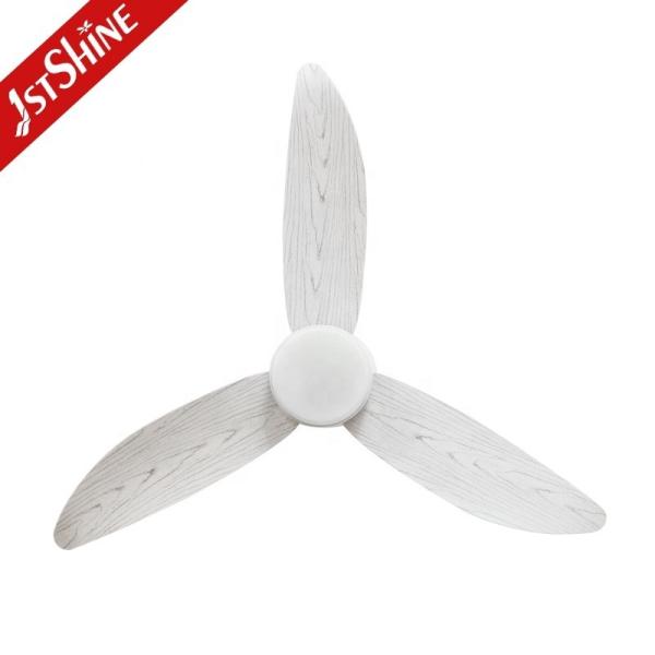 2022 Design 52 polegadas Iluminação LED Ventilador montado no teto com material do corpo da lâmpada de metal