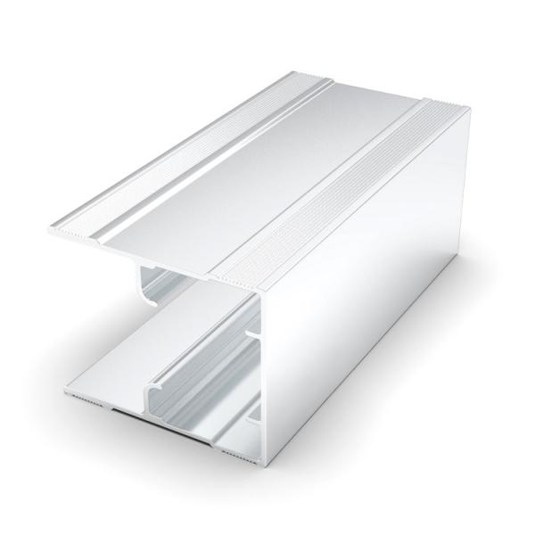 Shiny Silver Interior Sliding Window 6063 Aluminum Channel Extrusions