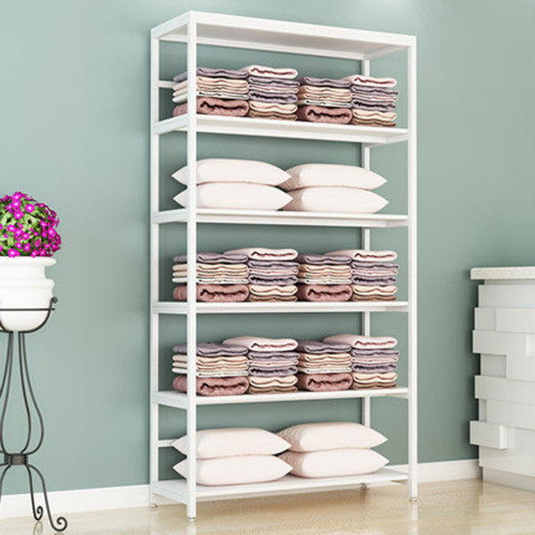 Металл H2500mm и деревянная стена установили полки