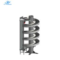 Transportador de ascensor espiral de ahorro de espacio con estructura compacta para manejo eficiente de materiales verticales