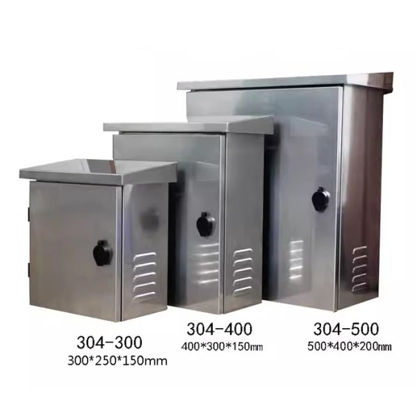 Stainless Steel Electrical Enclosure Outdoor Cctv Power Supply Distribution Box