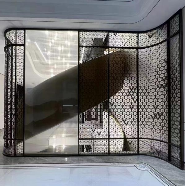Antique room dividers room partitions screen stainless steel material