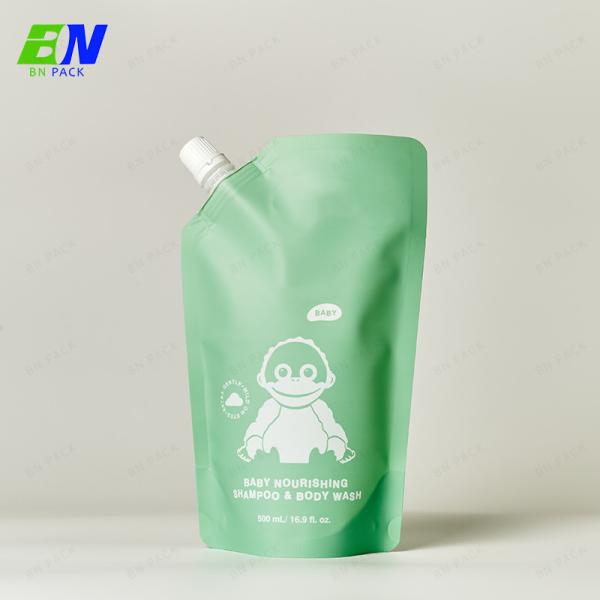 Custom Plastic Spout Bag Liquid Soap Doypack Hand Wash Refill Pouch