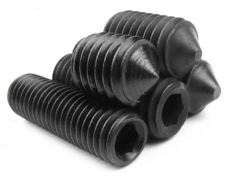 Stainless Steel Hexagon Socket Set Screw M6x12 Size With Cone Point ISO4027