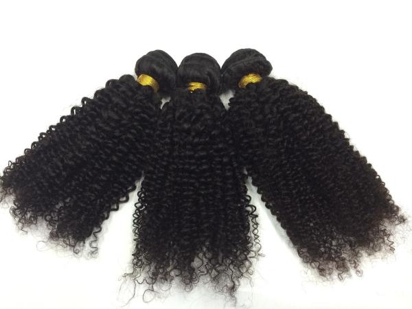 Factory Free Shipping Hot  Sell Unprocessed Natural Color Virgin Mongolia Hair Kinky Curl With Lace Closure And Frontals