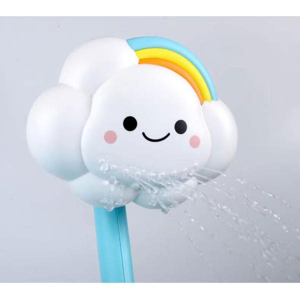 Cloud Bathroom Plastic PC Electric Sprinkler Shower Perfect for Children's Bath Time