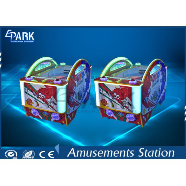 UFO Ice Hockey Arcade Video Game Machine Wood , Metal Matrial For Amusement Park