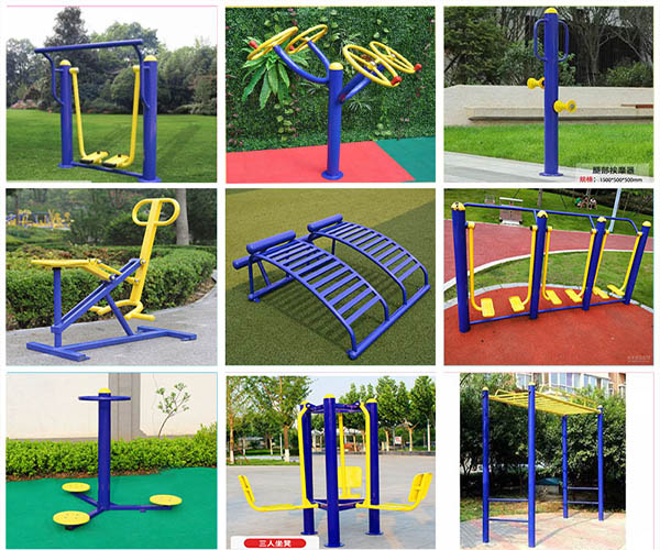 Park Outdoor Gym Equipment For Adults ODM Acceptable Skidproof Crackproof