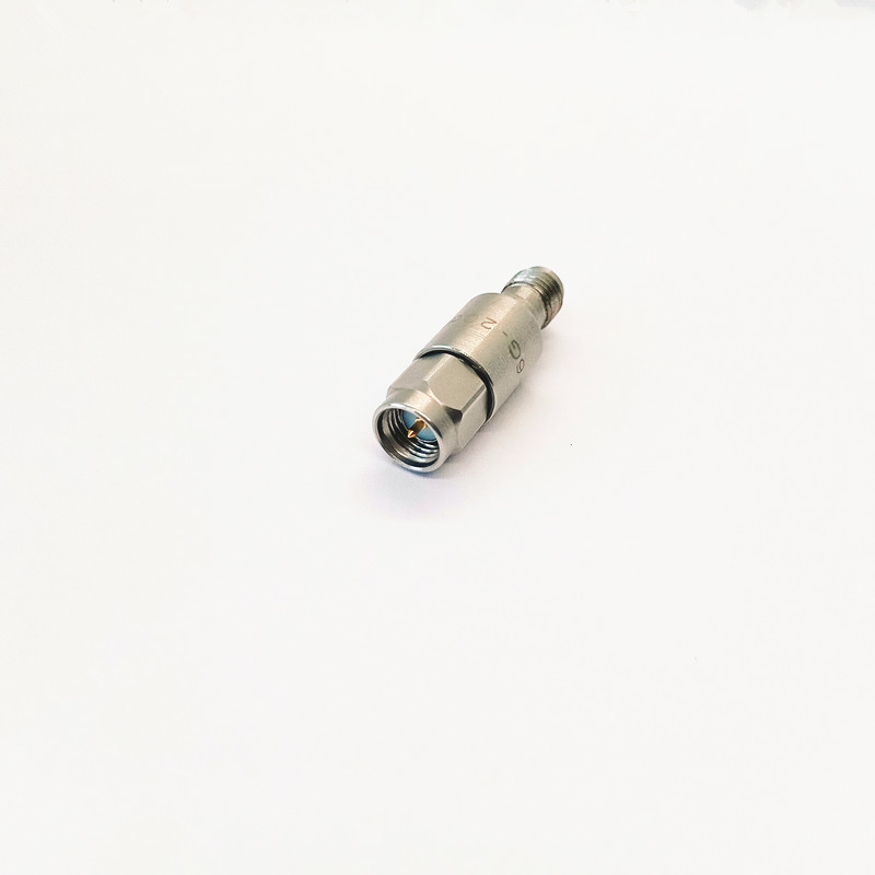 DC-6GHz RF Attenuator 2W Stainless Steel 20dB SMA Male To Female Attenuator