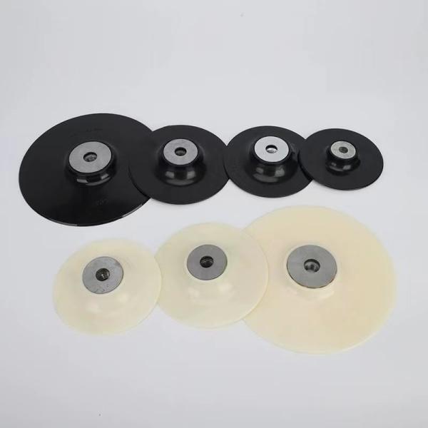 Black Medium Flexible Density Backing Pad M14 Thread Sandpaper Grinding Disc Polishing Pad Buffing Wheel