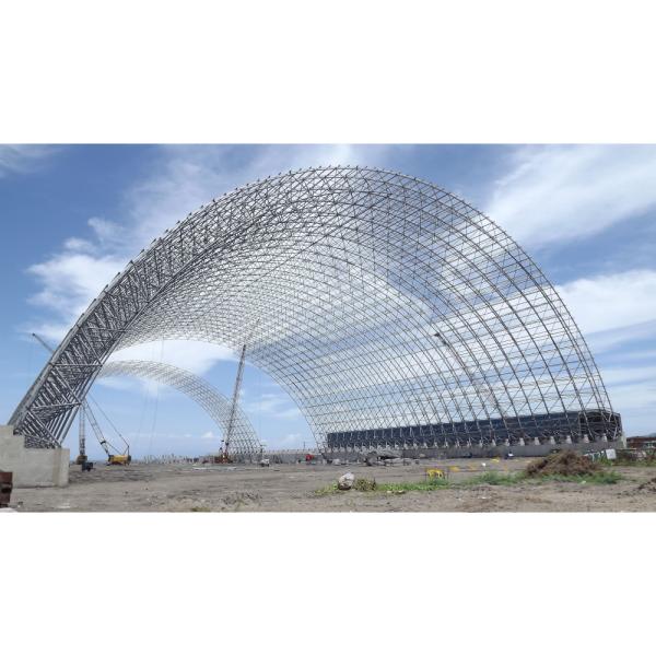 Modern Design Prefabricated Metal Space Frame Building para o Estádio Wide Span do Armazém
